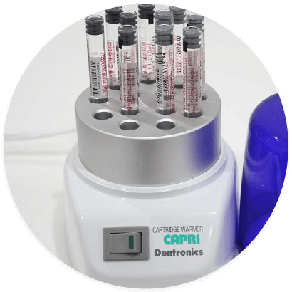 麻酔薬を温めるカートリッジウォーマー
